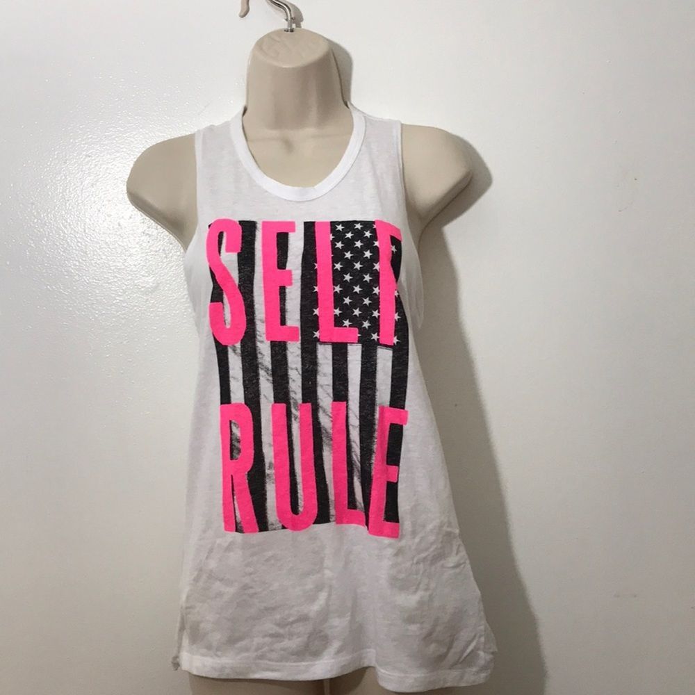 Rachel Roy Self Rule Women’s  White Twisted Back Tank Top Size XS